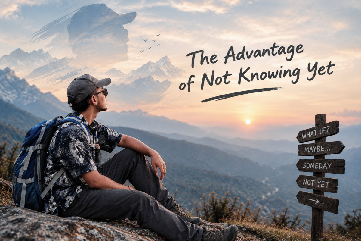 The Advantage of Not Knowing Yet